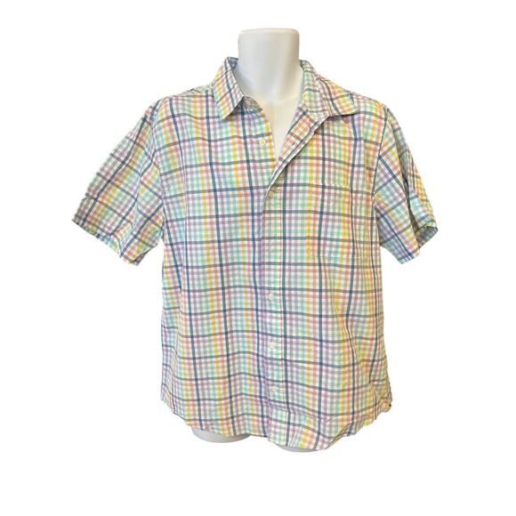 Daddy and Me Dress Shirt SZ Large Multicolor Pastels - Picture 3 of 4